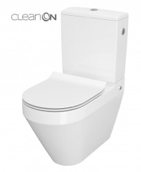 CERSANIT - WC KOMBI CREA CLEANON 010/020 OVAL, NÁDRŽKA 010 3/5, SEDADLO DUR SLIM WO LW ONE (K114-023-B-SET)