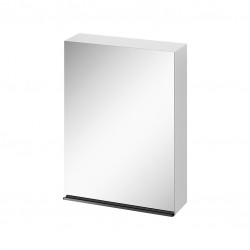 CERSANIT - Zrkadlová skrinka VIRGO 60 biela s čiernymi úchytmi (S522-014)