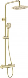 DEANTE - Arnika brúsené zlato Sprchový stĺp so sprchovou batériou (NAC_R1QK)