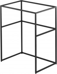 DEANTE - Correo čierna - Stojatá kúpeľňová konzola, modulárna - 60x40 cm (CKC_N60A)