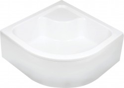 DEANTE - Deep biela - Akrylátová sprchová vanička, polguľatá, 80x80 cm - hlboká (KTD_042B)