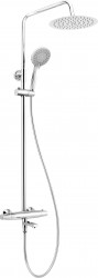 DEANTE - Jasmin chróm - Sprchový stĺp, s vaňovou batériou, termostatický - pohyblivý výtok (NAC_01GT)