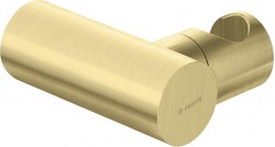 DEANTE - Round kartáčovaný zlatý nástenný držiak, pre ručnú sprchu, mosadz (ANR_R21U)