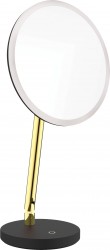 DEANTE - Silia zlato - Kozmetické zrkadlo, stojace - LED svetlo (ADI_Z812)