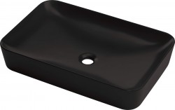 DEANTE - Tess čierna - Keramické umývadlo na dosku - 60x40 cm (CDS_NU6S)