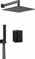 DEANTE - Therm čierna - Sprchový set pod omietku, s termostatickou BOX (BXYZNEAT)