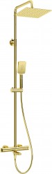 DEANTE - Therm zlato - Sprchový stĺp, s vaňovou batériou, termostat (NAC_Z1HT)