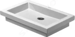 DURAVIT - 2nd floor Umývadlo na dosku, 580x415 mm, bez prepadu, bez otvoru na batériu, biela (0317580000)