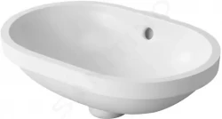 DURAVIT - Bathroom_Foster Umývadlo zápustné 430x280 mm, s WonderGliss, alpská biela (03364300001)