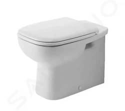 DURAVIT - D-Code Stojace WC, zadný odpad, s HygieneGlaze, biela (21150920002)