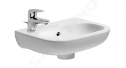 DURAVIT - D-Code Umývadielko 360x270 mm, s 1 otvorom na batériu vľavo, alpská biela (07053600092)