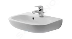 DURAVIT - D-Code Umývadielko, 450x340 mm, s prepadom, s otvorom na batériu, biela (07054500002)