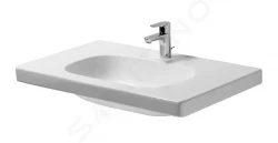 DURAVIT - D-Code Umývadlo Med, 850x480 mm, s 1 otvorom na batériu, alpská biela (03528500002)