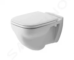 DURAVIT - D-Code Závesné WC, ploché splachovanie, alpská biela (22100900002)