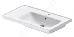 DURAVIT - D-Neo Nábytkové umývadlo, 80x48 cm, 1 otvor na batériu vpravo, biela (2370800000)