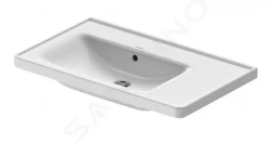 DURAVIT - D-Neo Nábytkové umývadlo, 80x48 cm, bez otvoru na batériu, biela (2369800060)