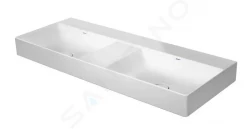 DURAVIT - DuraSquare Dvojumývadlo nábytkové 1200x470 mm, DuraCeram, s WonderGliss, alpská biela (23531200791)