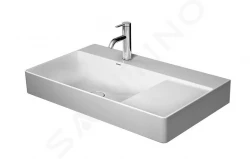 DURAVIT - DuraSquare Umývadlo 800x470 mm, s 1 otvorom na batériu vľavo, DuraCeram, alpská biela (2348800041)