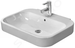 DURAVIT - Happy D.2 Umývadlo, 600x475 mm, s prepadom, s otvorom na batériu, biela (2316600000)