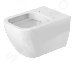 DURAVIT - Happy D.2 Závesné WC, Rimless, WonderGliss, biela (22220900001)