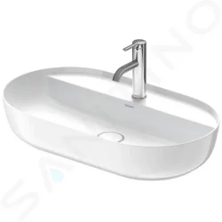 DURAVIT - Luv Umývadlo na dosku, 700x400 mm, bez prepadu, s otvorom na batériu, biela (0380700000)