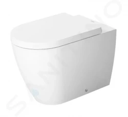 DURAVIT - ME by Starck Stojace WC, zadný odpad, s WonderGliss, biela/matná biela (21690926001)