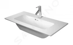 DURAVIT - ME by Starck Umývadlo nábytkové Compact, 830x400 mm, bez otvoru na batériu, alpská biela (2342830060)