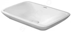 DURAVIT - Puravida Bezotvorová umývadlová misa bez prepadu, 700 mm x 465 mm, biela (0369700000)