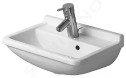 DURAVIT - Starck 3 Umývadielko, 450x320 mm, s prepadom, s otvorom na batériu, biela (0750450000)