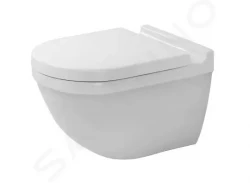 DURAVIT - Starck 3 Závesné WC, WC doska SoftClose, Rimless, alpská biela (45270900A1)