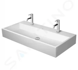 DURAVIT - Vero Air Dvojumývadlo nábytkové 1000x470 mm, bez prepadu, s otvormi na batérie, biela (2350100072)