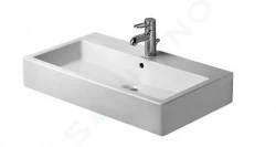 DURAVIT - Vero Umývadlo, 700x470 mm, s prepadom, s otvorom na batériu, s WonderGliss, biela (04547000271)