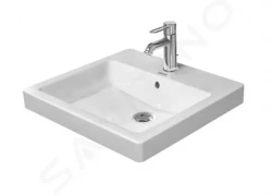 DURAVIT - Vero Umývadlo na dosku, 500x465 mm, s 1 otvorom na batériu, alpská biela (0315500000)