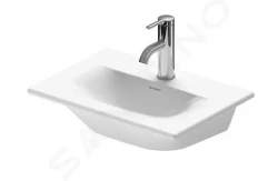 DURAVIT - Viu Umývadielko, 450x320 mm, bez prepadu, s otvorom na batériu, biela (0733450041)