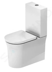 DURAVIT - White Tulip WC kombi misa, Vario odpad, Rimless, HygieneGlaze, biela (2197092000)