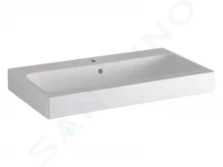 GEBERIT - iCon Umývadlo 750x485 mm, otvor na batériu, s prepadom, biela (124575000)