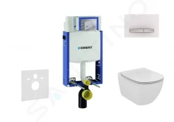 GEBERIT - Kombifix Modul na závesné WC s tlačidlom Sigma50, alpská biela + Ideal Standard Tesi - WC a doska (110.302.00.5 NF8)