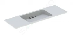 GEBERIT - ONE Umývadlo 1200x400x130 mm, skrytý prepad, bez otvoru na batériu, vodorovný odtok, KeraTect, biela (500.392.01.3)