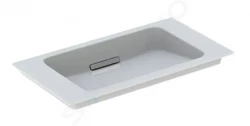 GEBERIT - ONE Umývadlo nábytkové 750x400x130 mm, skrytý prepad, bez otvoru na batériu, vodorovný odtok, KeraTect, biela (500.391.01.2)