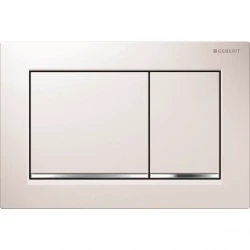 Geberit ovládacie tlačidlo OMEGA30 biela/chrómlesk/biela plast pre modul WC 82 a 98 cm 115.080.KJ.1 (115.080.KJ.1)