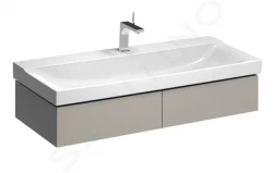 GEBERIT - Xeno 2 Skrinka pod umývadlo 1200 mm s LED svietidlom, 2 zásuvky, sivobéžová (500.517.00.1)