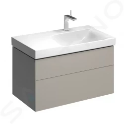 GEBERIT - Xeno 2 Skrinka pod umývadlo 900 mm, s odkladacou plochou, zásuvka s LED svietidlom, sivobéžová (500.516.00.1)