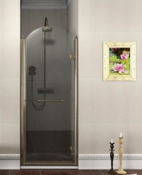 GELCO - ANTIQUE sprchové dvere 800, číre sklo, pravé, bronz (GQ1380RC)