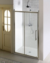 GELCO - ANTIQUE sprchové dvere posuvné 1100, číre sklo, bronz (GQ4211C)