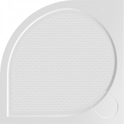 GELCO - ARCA sprchová vanička z liateho mramoru, štvrťkruh, 90x90cm, R550 (PA559)