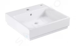 GROHE - Cube Ceramic Umývadlo s prepadom, 500 mm x 490 mm, PureGuard, alpská biela (3947400H)