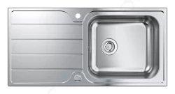 GROHE - Dřezy Drez K500, 1000x500 mm, kefovaná nerezová (31563SD1)