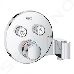 GROHE - Grohtherm SmartControl Termostatická sprchová podomietková batéria, 2 ventily, s držiakom na sprchu, chróm (29120000)