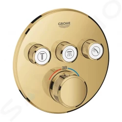 GROHE - Grohtherm SmartControl Termostatická sprchová podomietková batéria, 3 ventily, Cool Sunrise (29121GL0)