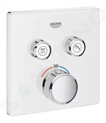 GROHE - Grohtherm SmartControl Termostatická vaňová batéria pod omietku s 2 ventilmi, mesačná biela (29156LS0)